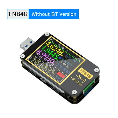 

OWSOO -FNB48 1.77 Inch Display Screen Voltmeter Ammeter Current Multifunction Mobile Phone Quick Recharging Tester Protocol Capacity Test Tool