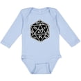 thumbnail image 3 of Inktastic 20 Sided Black Dice Boys or Girls Long Sleeve Baby Bodysuit, 3 of 5