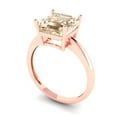 thumbnail image 2 of Solitaire Engagement Ring for Women - 2.5ct Natural Morganite in 18K Rose Gold Promise Ring, 2 of 6
