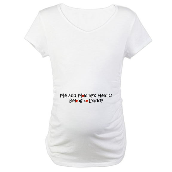 CafePress - Me And Mommy Maternity T Shirt - Cotton Maternity T-shirt, Cute & Funny Pregnancy Tee