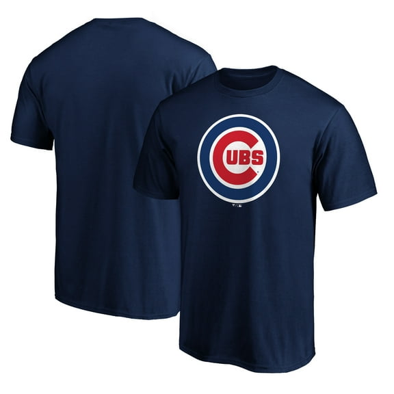 Men's Navy Chicago Cubs Official Team Logo T-Shirt