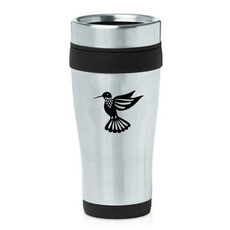

16oz Insulated Stainless Steel Travel Mug Hummingbird (Black)