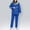Blue, variant on Hi-Vis Rain Suit for Women Reflective Waterproof Hoodie Jacket and Long Pants Set Outdoor Raincoat Rain Gears