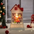 thumbnail image 4 of AJKSFHIU Christmas Village Houses,Vintage Christmas Ornaments,Christmas Miniatures Figurines,Christmas Decoration Santa Claus Nightlight,Christmas Small House Decoration Luminous Christmas Gift, 4 of 6