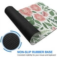 thumbnail image 6 of Pink Flowers and Leaves Desk Mouse Pad Pad Mouse Waterproof Washable for Office Home Work Gaming Table Tables Mouse Pad Rubber Base Mousepad with Stitched Edges 35.4x15.7inches, 6 of 7