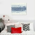 thumbnail image 5 of COMIO  Framed Canvas Print Wall Art Blue White Grunge Geometric Pattern Abstract Shapes Cozy Neutral Decorative Contemporary Minimal for Living Room, Bedroom, Office - Natural, 5 of 5