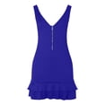 thumbnail image 4 of Efsteb Elegant Dresses for Women Fashion V-Neck Sleeveless Midi Dress Bodycon Ruffle Hem Cocktail Dress for Formal Party (Blue,S), 4 of 7
