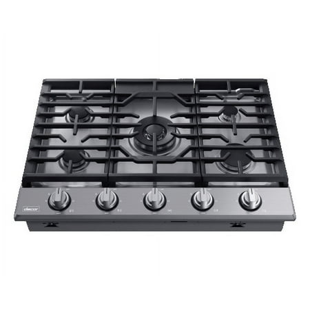 Dacor - Transitional 30" Built-In Gas Cooktop with 6 burners and SimmerSear™, Liquid Propane Convertible - Silver stainless steel