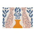 thumbnail image 7 of Yayeee Bath Rug for Bathroom Floor Non Slip Rectangle Fluffy Soft Absorbent Mat, 16"x24", Leopards Leaves, 7 of 7