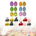 thumbnail image 2 of Huevos de Pascua rellenos, juguete de peluche de animales con conejitos, adornos de fiesta temáticos, golosinas para niños, Mini cesta de conejos de 12 huevos, 2 of 8