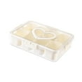 thumbnail image 4 of Bandeja dividida para servir aperitivos, contenedor de almacenamiento de alimentos, caja para aperitivos, contenedor para Picnic, viaje de verduras 8 cuadrícula, 4 of 9