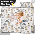 thumbnail image 4 of Golden Retriever and Dog Paw Print Teens Toddler Nap Mat with Pillow, Sleeping Mat Bag for Preschool Daycare 51"x22", 4 of 6