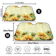 thumbnail image 7 of Lsque Sunflowers On A Yellow Background Car Windshield Sun Shade | Accordion Folding Style Auto Shade for Car Truck SUV Van | Blocks UV Rays Sun Visor Protector | Medium, 7 of 7
