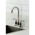 thumbnail image 2 of Kingston Brass KB8496KPS Verona Double-Handle 4" Centerset Bar Faucet, Polished Nickel, 2 of 6