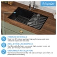 thumbnail image 3 of 30 in. Undermount Single Bowl Workstation Sink Black Quartz/Granite Composite Kitchen Sink with Bottom Grid/Accessories, 3 of 10