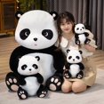 thumbnail image 5 of Peluche de oso panda gigante kawaii, animal de zoológico de dibujos animados acostado de pie, regalo reconfortante para niños, 5 of 5