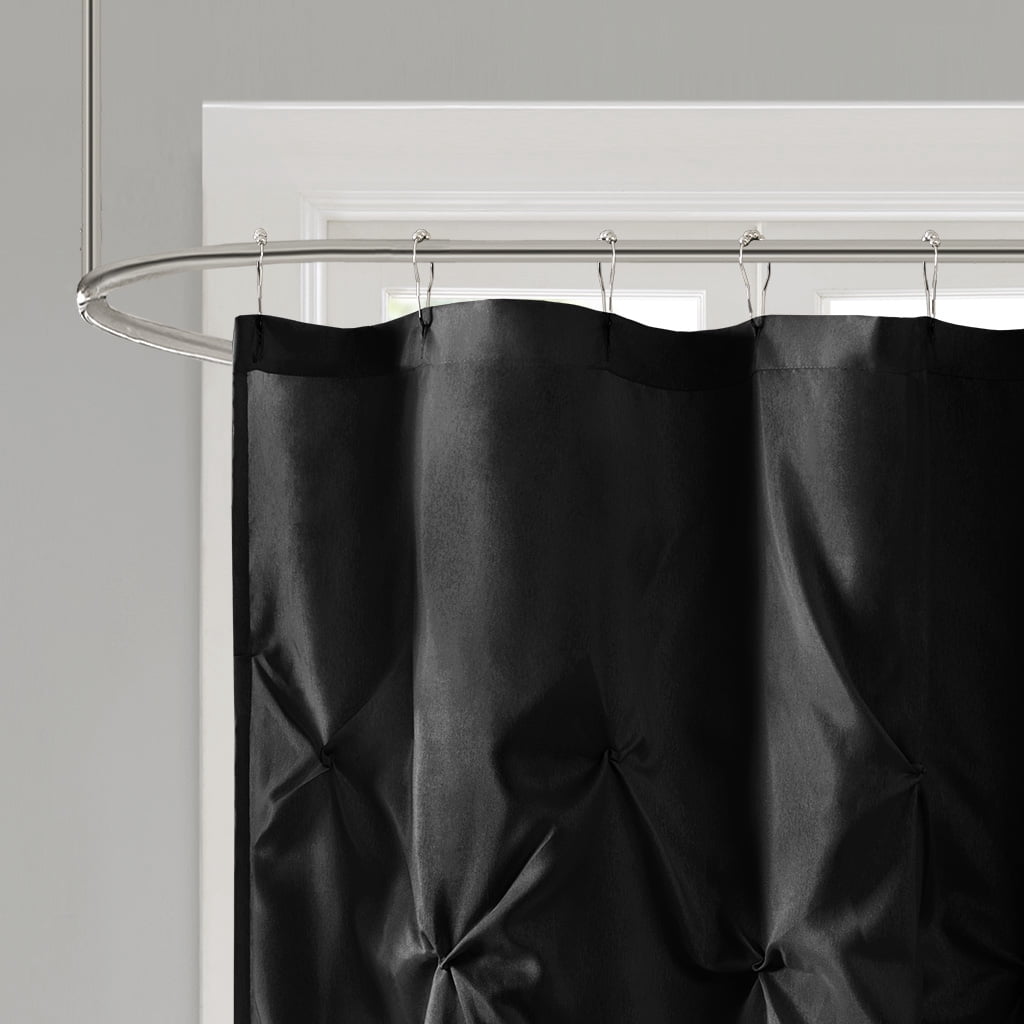 Euroco Tufted Semi-Sheer Shower Curtain