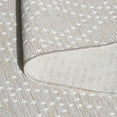 thumbnail image 5 of SAFAVIEH Sunset Jenelle Geometric Indoor/Outdoor Area Rug, Salmon/Grey, 6'7" x 6'7" Square, 5 of 11