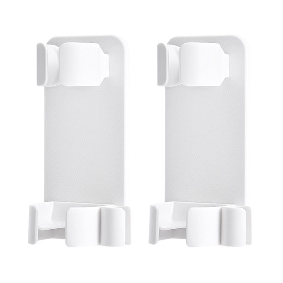 2Pcs Curling Iron Storage Racks Wall-mounted Punch-free Adjustable Anti-slip Curling Iron Holder Hair Dryer Holder Hair Curler Holder Hair Straightener Stand