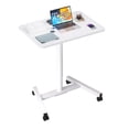 thumbnail image 3 of MPETAPT Bureau pour Ordinateur Portable de 28 Pouces à Hauteur Réglable Assis-Debout avec Roues, Chariot Mobile Roulant Réglable pour Ordinateur Portable Table Basse (Blanc), 3 of 4