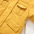 thumbnail image 6 of 2 Piece Snow Suits for Toddlers - Unisex Baby Girls Boys Ski Suit - Kids Winter Long Sleeve Hooded Puffer Jackets and Bibs Pants Skiing Clothing for Outdoor Snowboarding Down Coat ,Yellow ,1T, 6 of 9