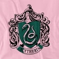 thumbnail image 2 of Harry Potter Slytherine Crest Unisex Adult T Shirt, Pink, Large, 2 of 6