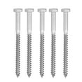 thumbnail image 3 of Wood Self Tapping  Screw, 25PCS 304 Stainless Steel Excellent Corrosion Resistance Hex Lag Screws  For Carpentry, 3 of 8