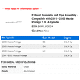 thumbnail image 2 of Exhaust Resonator and Line Assembly - Compatible with 2001 - 2003 Mazda Protege 2.0L 4-Cylinder 2002, 2 of 2