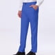 thumbnail image 5 of Pantalones de traje casuales con bolsillos y estampado de color liso rectos para hombre, 5 of 7