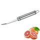 thumbnail image 2 of Cortador de fruta curvado y dentado, cortador de cocina pequeño y dentado, cortador de naranjas curvado, utensilio de acero inoxidable, 2 of 4