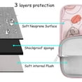 thumbnail image 3 of Mosiso 13.3 inch Laptop Sleeve for MacBook Pro 14 inch M4 M3 M2 M1 Lenovo Dell HP Asus Acer, Protective Neoprene Notebook Bag with Small Case, Pink Heart, 3 of 6