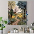thumbnail image 4 of Vintage Countryside Path Floral Canvas Print, Wall Art for Living Room Bedroom Dining Room Office Entryway, 4 of 8