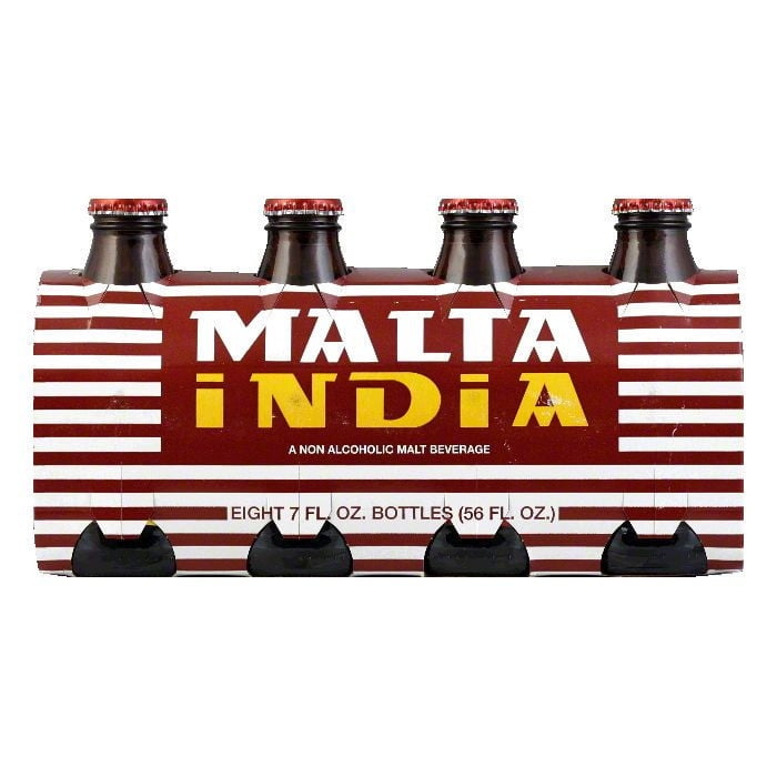 Malta India Non-Alcoholic Malt Beverage, 7 Fl Oz, 8 Ct