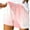 Pink2, variant on Jalioing Summer Shorts for Women Elastic Waist Drawstring Loose Shorts Casual Beach Short Pants with Pocket