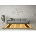 thumbnail image 3 of Ahgly Company Indoor Rectangle Abstract Brown Modern Area Rugs, 5' x 8', 3 of 4