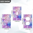 thumbnail image 7 of Yayeee Duplex Wall Plate 1-Gang 4.5"x2.7" Home Receptacle Light Switch Decorative Outlet Cover, Pastel Pink Marble Pattern, 7 of 7