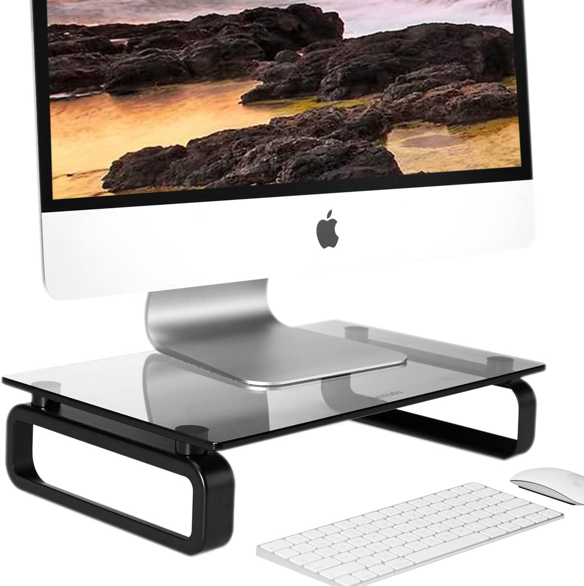 Computer Monitor Stand Riser Multi Media Desktop Stand for Flat Screen