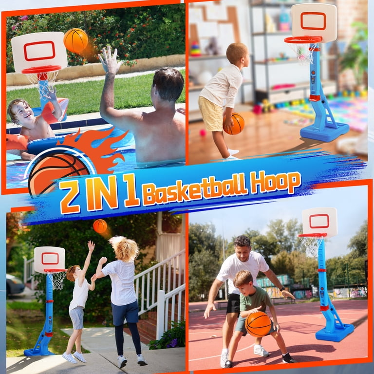 Joystone 2-in-1 Kids Basketball Hoop, 2.3-4.5ft photo 3