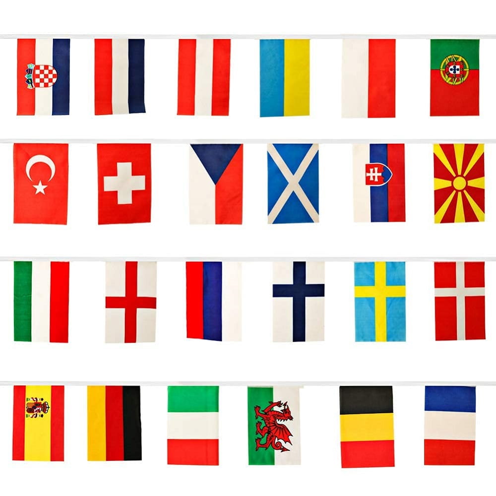 10 Metre EU Euro European Union Eurovision Fabric Flags Bunting SPEEDY DELIVERY 