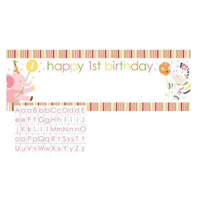 Sweet At One - Girl Party Banner - 295101