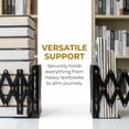 thumbnail image 5 of Unique Bargains Adjustable Metal Expandable Book End Holder Black 3.5" x 5.3" x 6.9", 5 of 5