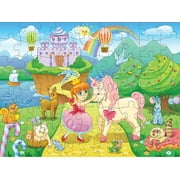 Princess and Unicorn Puzzle - 72 Pieces Jigsaw Puzzle for Kids