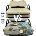 thumbnail image 6 of COEQINE Universal Golf Cart Seat Towel Blanket Covers for All Weather, Foldable Design with Handle, Fit for EZGO, Club Car and More 2-Seat Golf Carts, Beach Conch Starfish Seashell, 6 of 8