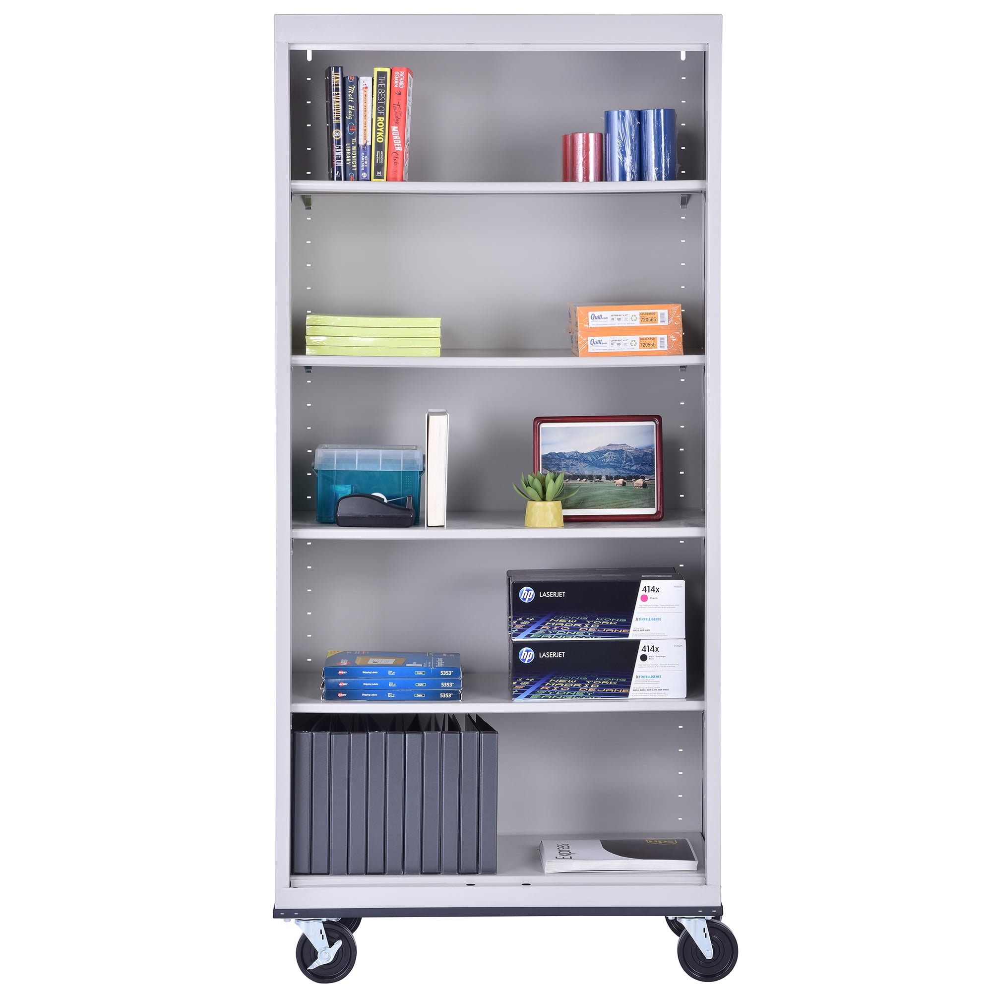 Elite Series Welded Mobile Bookcase