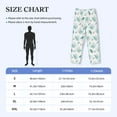 thumbnail image 5 of Daiia Leaf Print Green Men's Sleep Pant with Pockets and Drawstring,Pajama Pants-Medium, 5 of 9