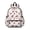 Fireman and Puppy White Pattern, variant on Fireman and Shield White Pattern Cute School Backpack with Padded Back and Adjustable Shoulder Straps 13.4"x11"x4.7"