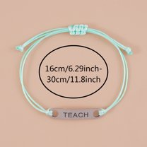 SUSHANG Stainless Steel Bracelet Day Card Card Blessing Color 5 Card Teacher'S Gift Blessing Colors Bracelet Ladies Bracelet Greeting Men'S Bracelet Teacher Bracelets