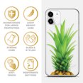 thumbnail image 4 of TPU Clear Case for iPhone 13 Mini with Pineapple Head design phone cover, 4 of 7