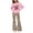 Pink, variant on Cethrio Girls Graphic Outfit Sets, School Spring Fall 2 Piece Long Sleeve Girls' Clothing Sets Hot Pink Size 5T