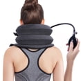 thumbnail image 1 of LLC Inflatable & Adjustable Neck Support Pillow, Cervical Neck Traction Device Chin Supporting Coll, 1 of 5